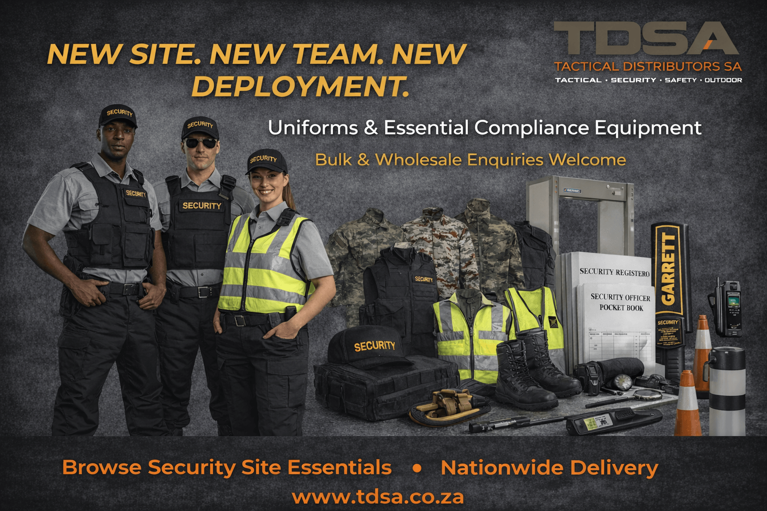 New Site. New Team. New Deployment. Get Equipped.