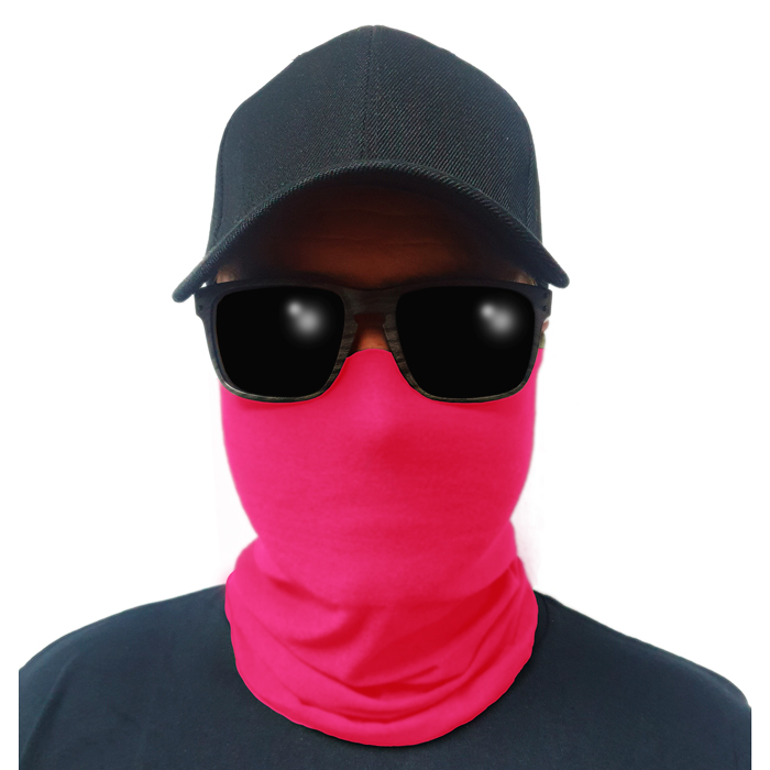 Multi-Use Tubular Bandana/Gator Face Shield - Tactical Neon Pink