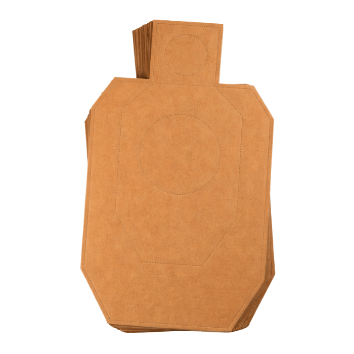 IDPA Style Cardboard Training Targets - 50 Pack