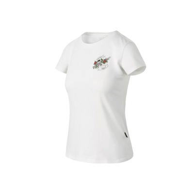 Damen Slim Fit T-Shirt in Weiß mit Retro-Print „Come and Take It“, figurbetonte Passform, 100 % Baumwolle, sportlich-taktischer Stil für Alltag, Training oder Einsatz.
