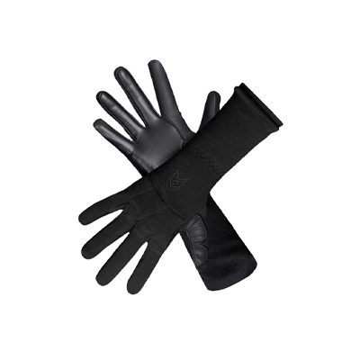 MoG Masters of Gloves Target FR Long Einsatzhandschuh in Schwarz – langschaftiger, flammhemmender taktischer Handschuh mit erweiterten Schutzfunktionen.