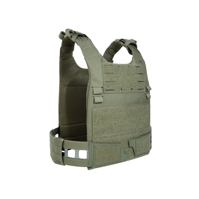 Tasmanian Tiger TT Plate Carrier LP LC Frame in Oliv – robuster, flacher Plattenträger mit Tegris-Rahmen und M.O.L.L.E-Integration.