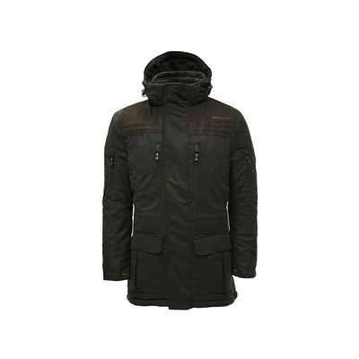 Carinthia G-LOFT Loden Parka 2.0 Olive – robuster Winter-Parka für Jagd und Outdoor mit Loden-Außenstoff, hochisolierender G-LOFT-Füllung bis -20 °C, geräuscharmem Schnitt und zahlreichen Taschen sowie Fernglas-/Munitionshalter.