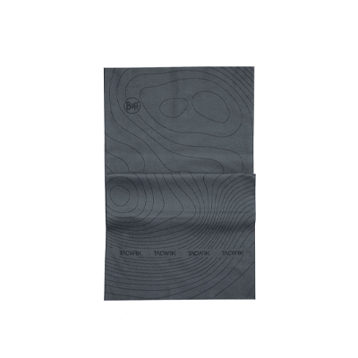 TACWRK + BUFF Multifunktions-Schlauchtuch in Grau – nahtlos, recyceltes Material, Unisex, vielseitig tragbar als Halstuch, Kopf- oder Gesichtsschutz.