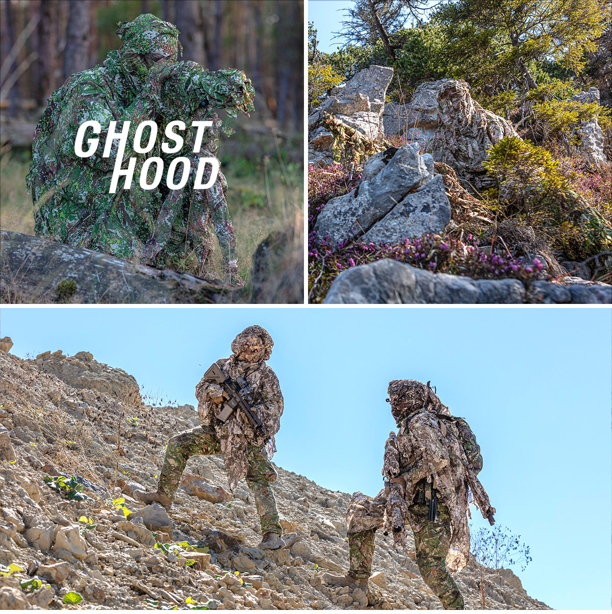 Tarnbekleidung & Camouflage-Systeme für verdeckte Einsätze