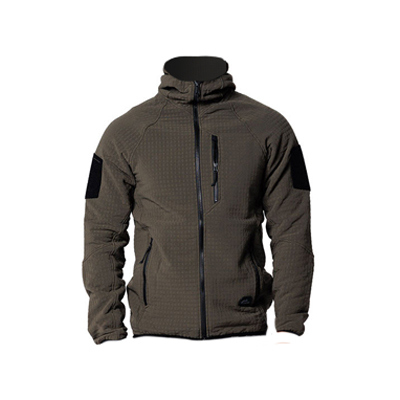 Helikon-Tex Patriot Pro Fleece Taiga Green – leichter STORMFLEECE™ Midlayer mit Grid-Fleece-Innenseite, windresistenter Außenseite und funktionalem Taschenlayout.