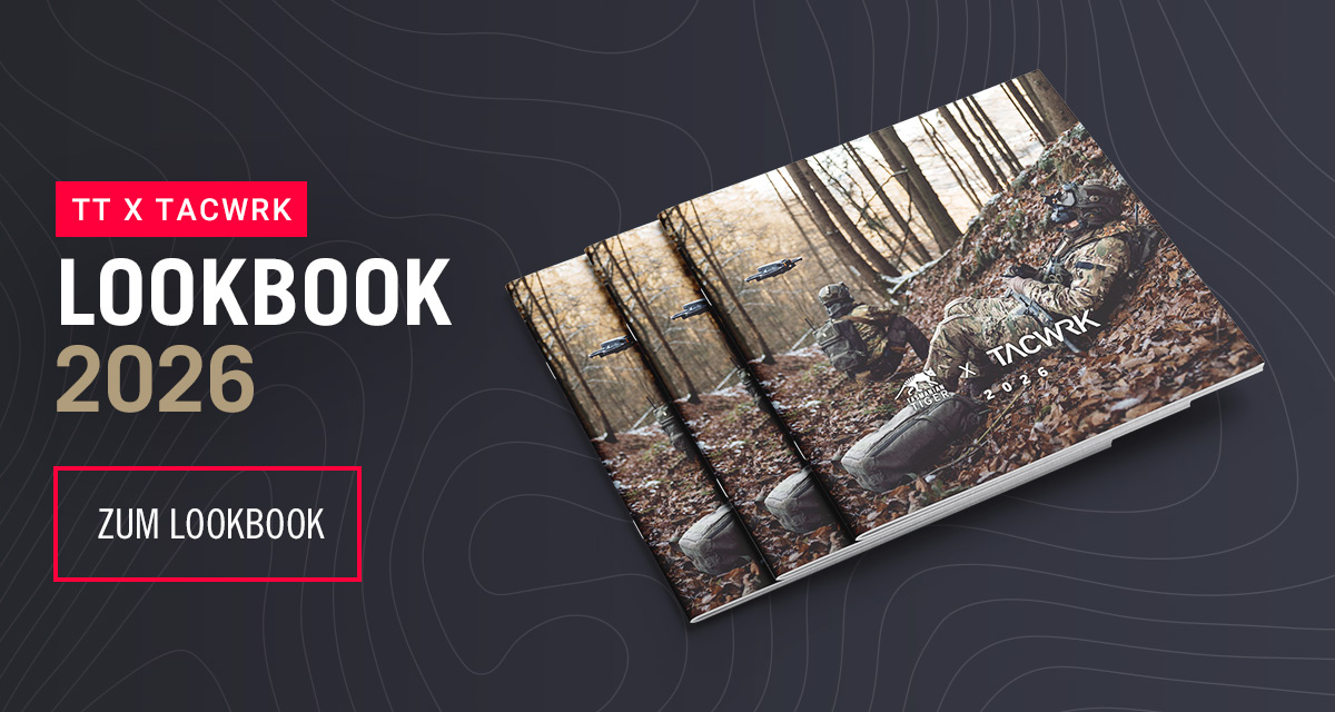 Tasmanian Tiger x TACWRK Lookbook 2026 – taktisches Gear im Einsatz, präsentiert im Lookbook.