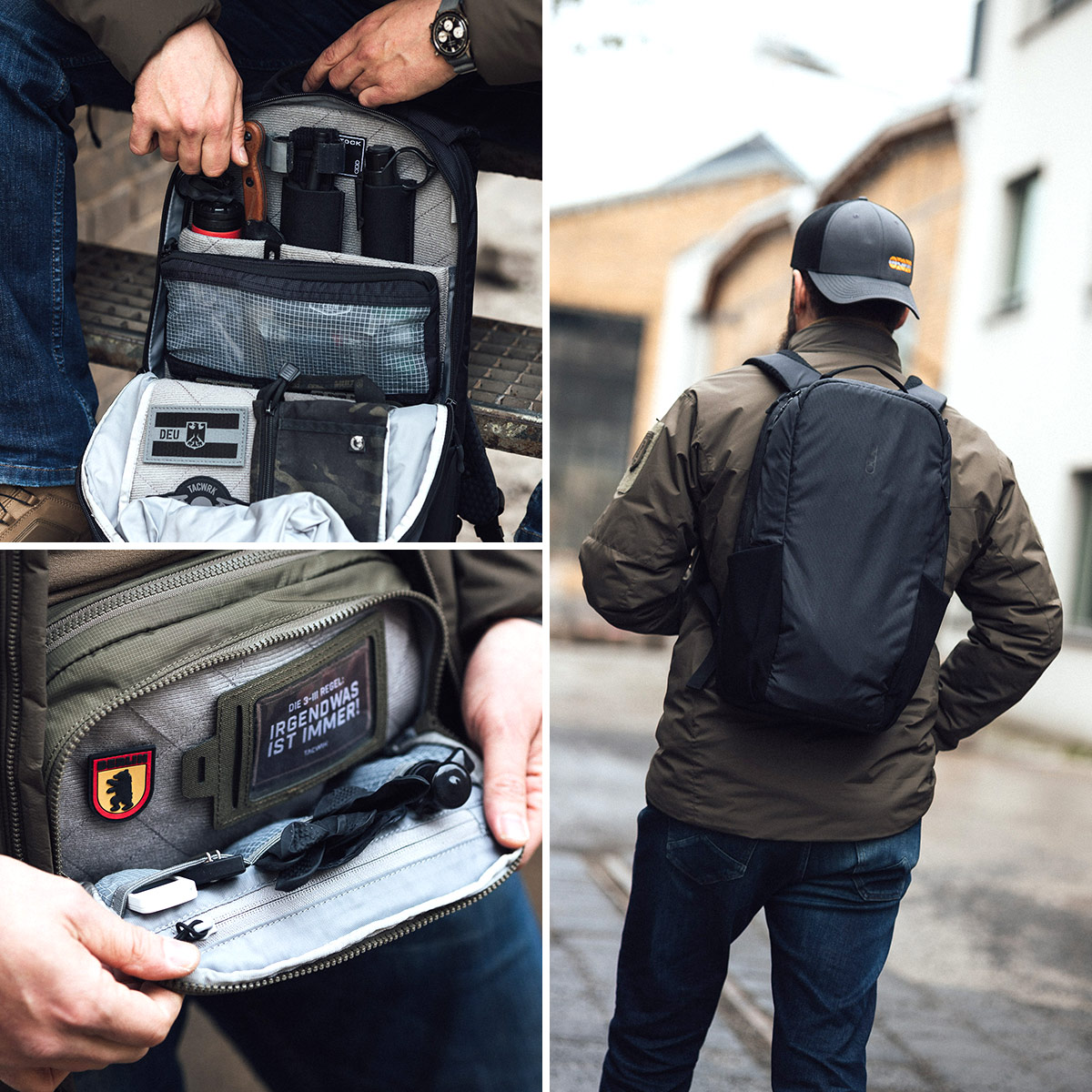 Eberlestock Fade Collection Rucksäcke im Detail – modulare EDC Organisation und urbaner Einsatz bei TACWRK