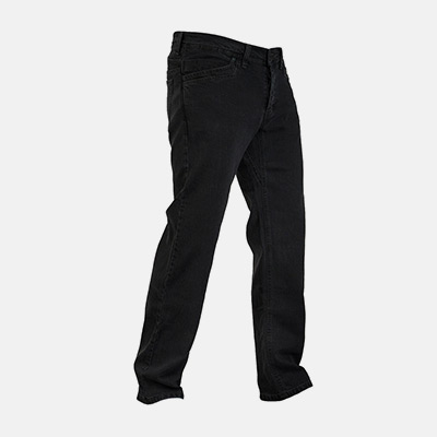 LMSGear Black Elastane Denim MUD TWK V3 – robuste schwarze Stretch-Jeans für Alltag und Outdoor.