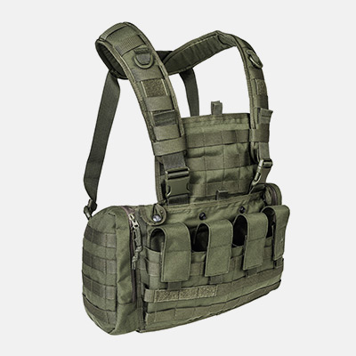 Tasmanian Tiger Chest Rig MKIII in Oliv – modulares Tragesystem für taktische Einsätze.