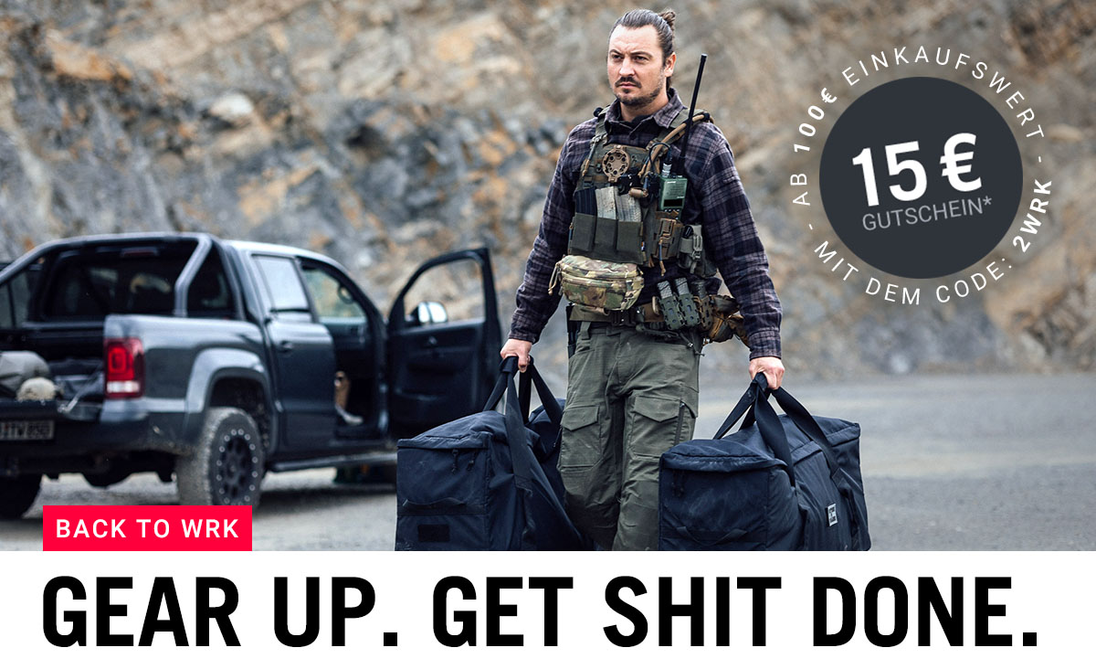 BACK TO WRK – Gear Up. Get Shit Done. 15 € Gutschein ab 100 € Einkaufswert mit dem Code 2WRK