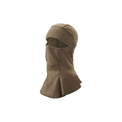 Arc'teryx PRO Assault Balaclava FR Gen2 in Crocodile. Flammhemmende Sturmhaube aus atmungsaktivem Mesh mit anatomischer Passform, flachen Nähten und Gesichtsöffnung für den Einsatz unter einem Helm.