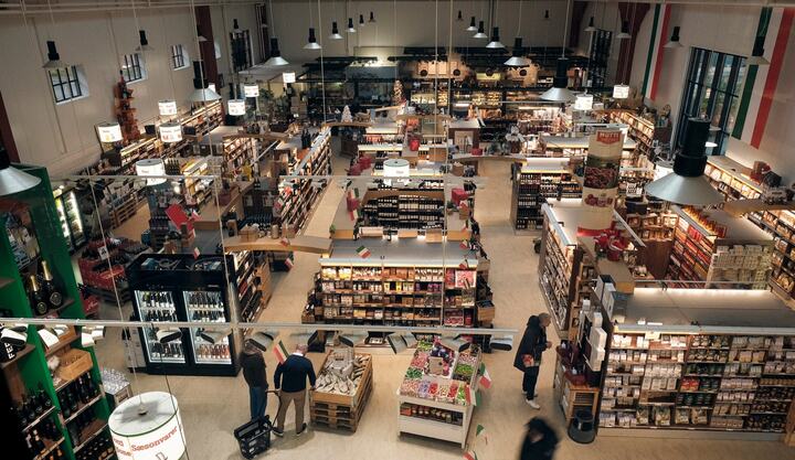 Frit valg hos landets største italienske gourmet-supermarked: Supermarco