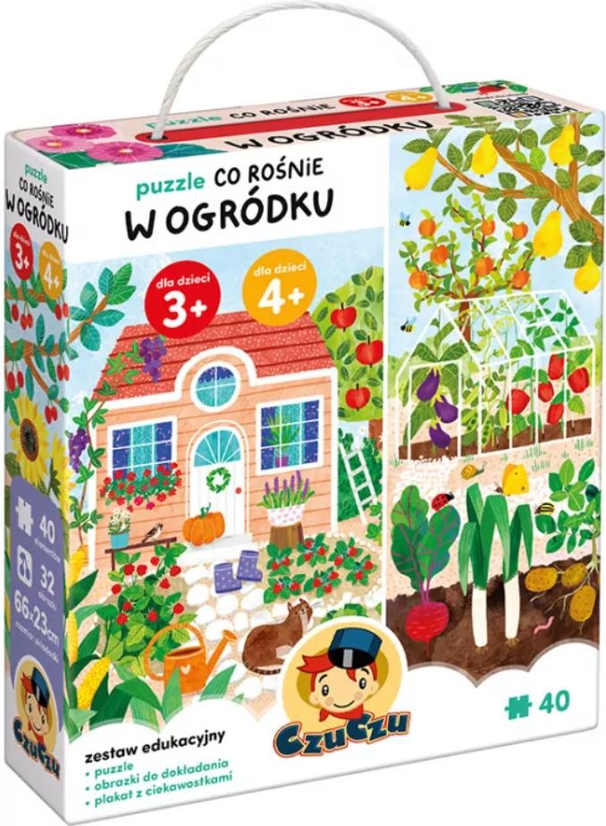 CzuCzu. Puzzle Co rośnie w ogródku. 40 elementów 