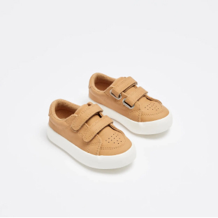 Baby Retro Sneakers - Tan/Brown