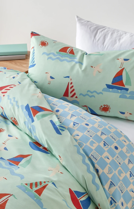 Ahoy Sailor Kids Quilt Cover Set