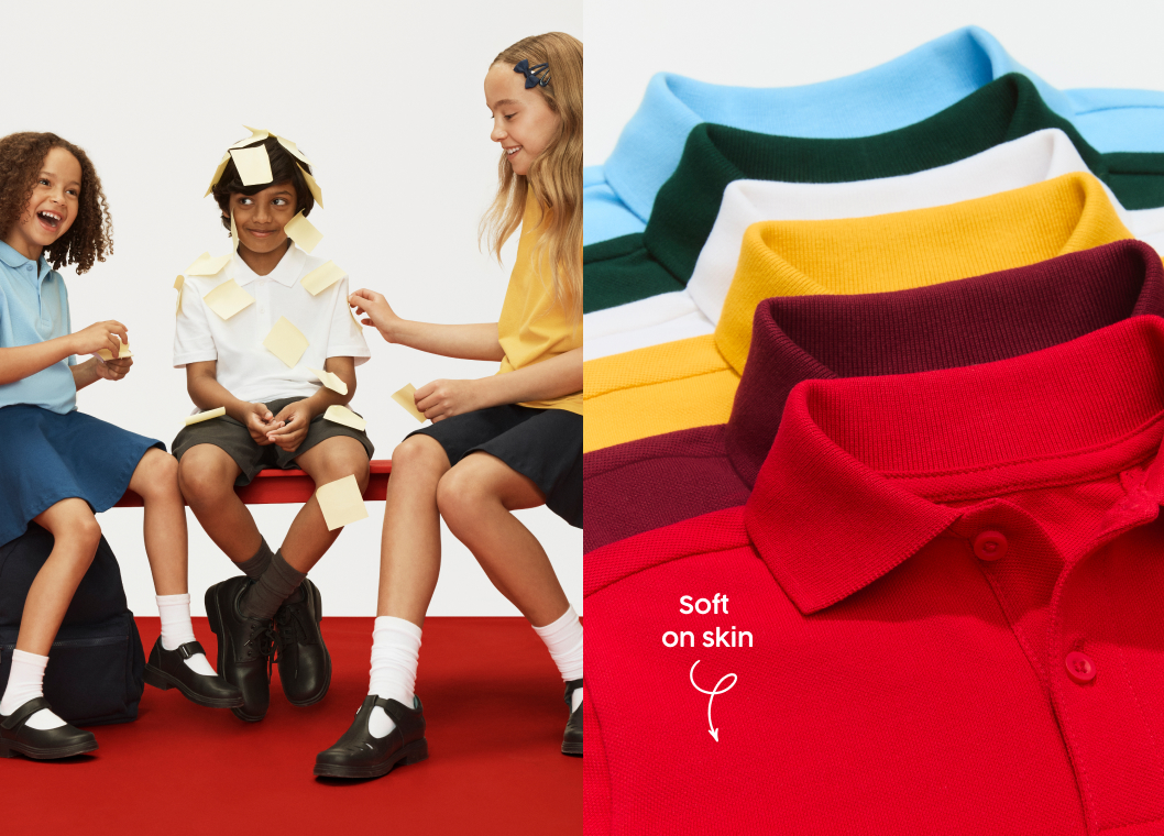 Short Sleeve School Polo