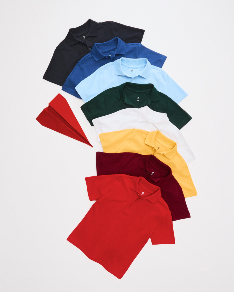 Cotton Rich School Polo T-Shirts