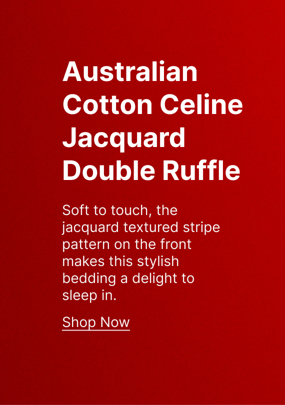 Australian Cotton Celine Jacquard Double Ruffle