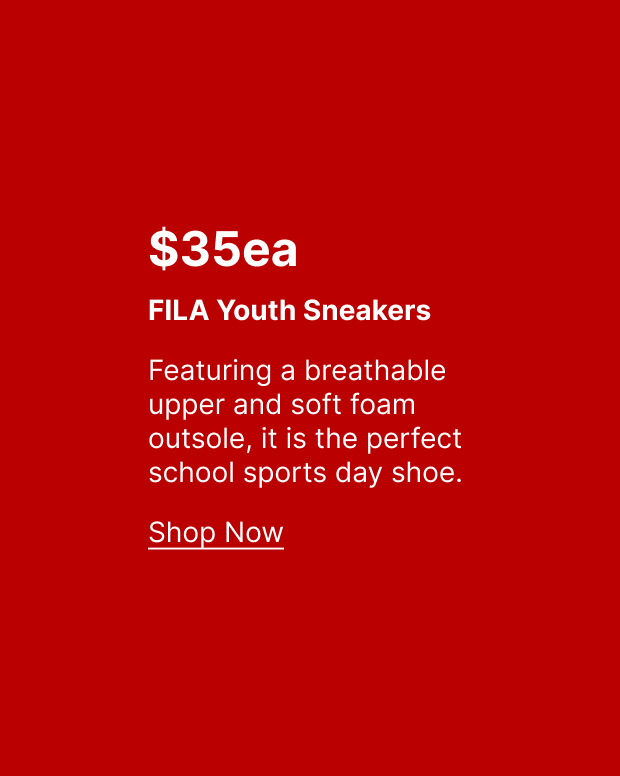 $35ea FILA Youth Sneakers