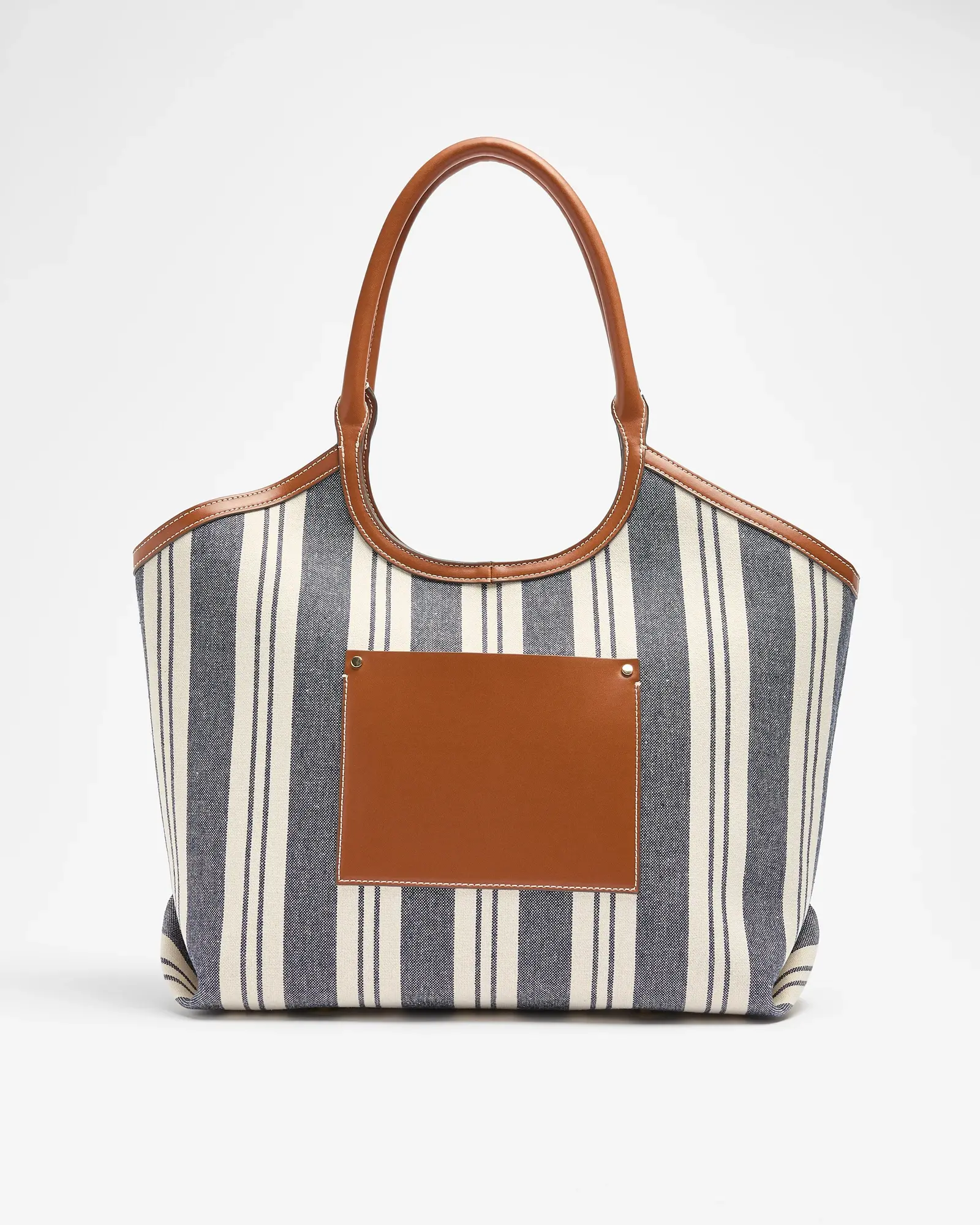 Canvas Stripe Tote Bag