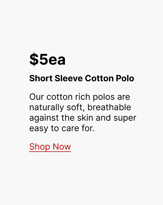 Short Sleeve Cotton Polo