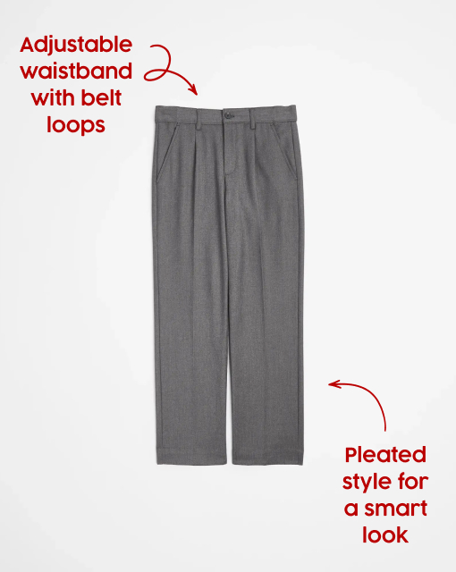 School Structered Twill Pants