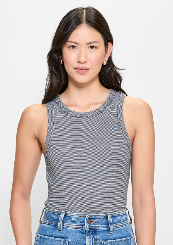 Australian Cotton Racer Front Tank Top