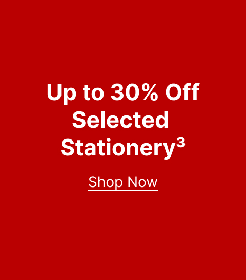 Up to 30% Off Selected Stationery