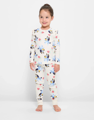  Bluey Rib Cotton Pyjama Set