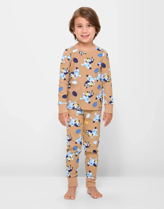 Bluey Rib Cotton                 Pyjama Set