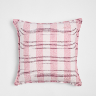 Multi Stripe Linen Cushion - Lilas