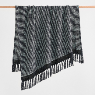 Ennis Lightweight Knit Throw - Slate