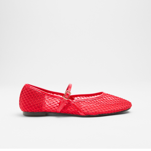 Diamonte Mesh Ballet Flat