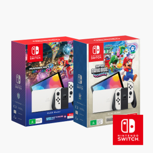 Nintendo Switch™ OLED Model (White) + Mario Bundle