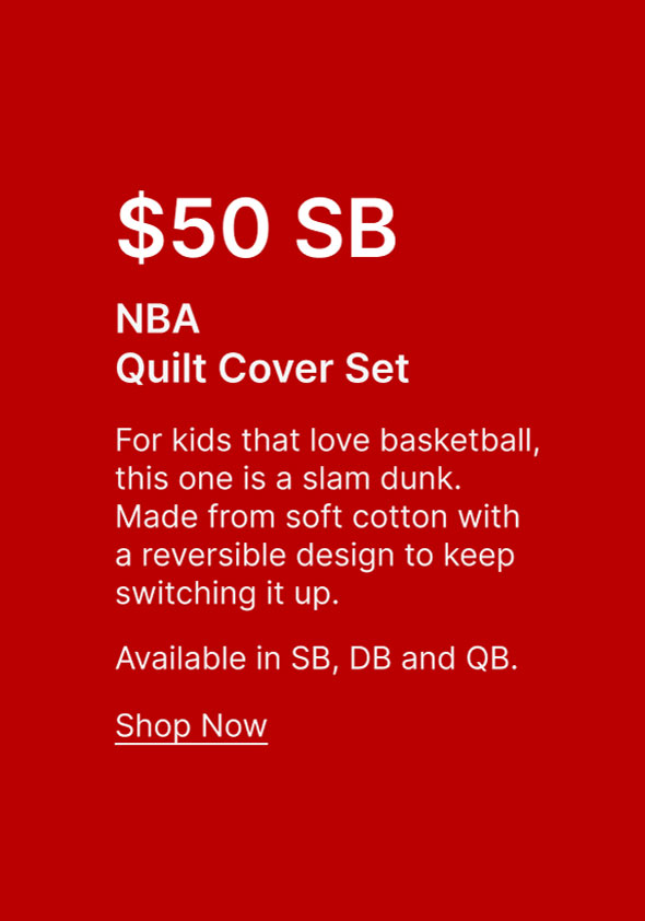 $50 SB NBA Quilt Cover Set