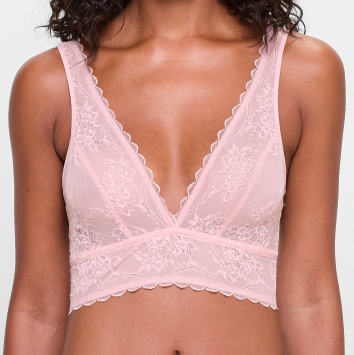 Lace Bralette - Soft Rose