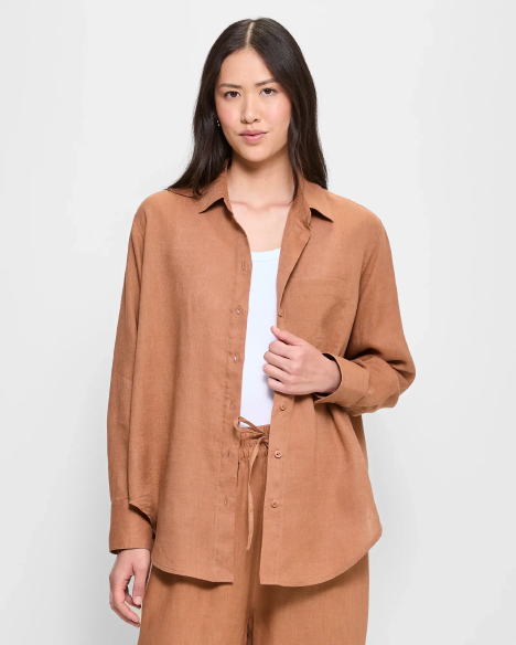 European Linen Long Sleeve Shirt