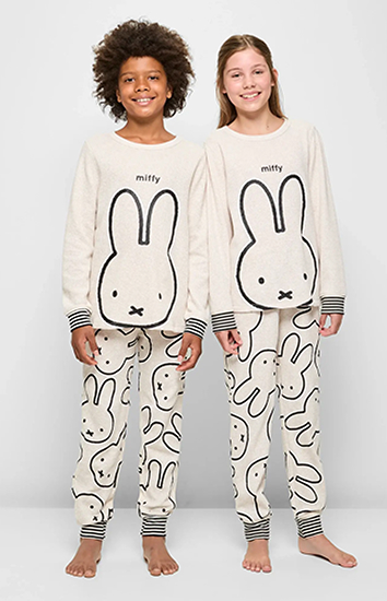 Family Matching Miffy Older Kids Unisex Waffle Pyjama Set