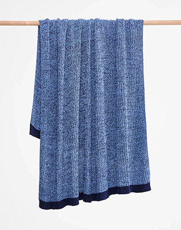 Baxter Knitted Throw - Blue