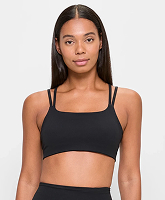 Active Strappy Back Studio Soft Crop Top - Black