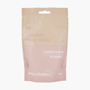 Sweet Cheeks Coffee Scrub 200g, Vitamin E 