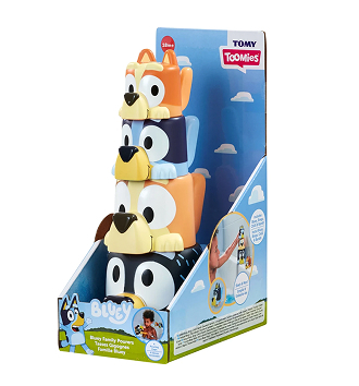 Bluey Family Stack & Pour Bath Toy