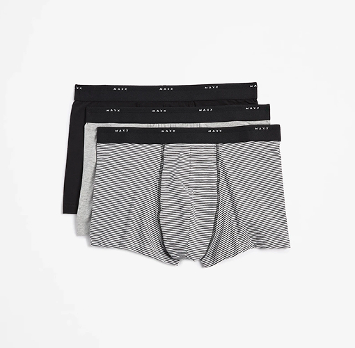 MAXX 3 Pack Australian Cotton                 Blend Hipster Trunks