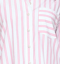 Oversized Stripe Shirt - Pink Stripe