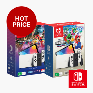 Nintendo Switch™ OLED Model (White) + Mario Bundle