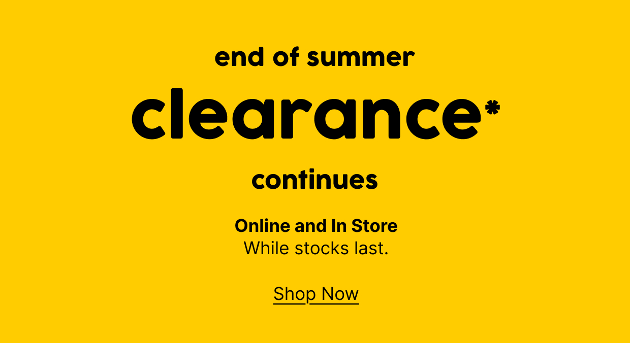 end of summer clearance continues