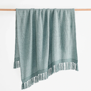 Ennis Lightweight Knit Throw - Stormy Sea