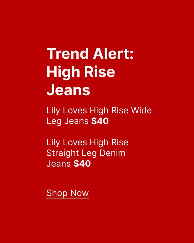 Trend Alert: High Rise Jeans