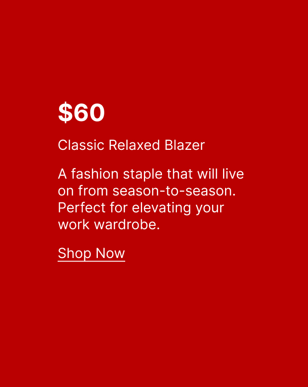 Shop Now Classic Relaxed Blazer